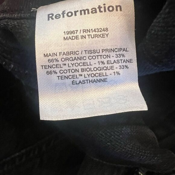 Reformation Dark Denim Jean Shorts - Picture 7 of 9